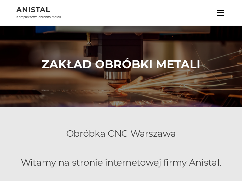 Zakład obróbki metali - Anistal Marcin Anikiej