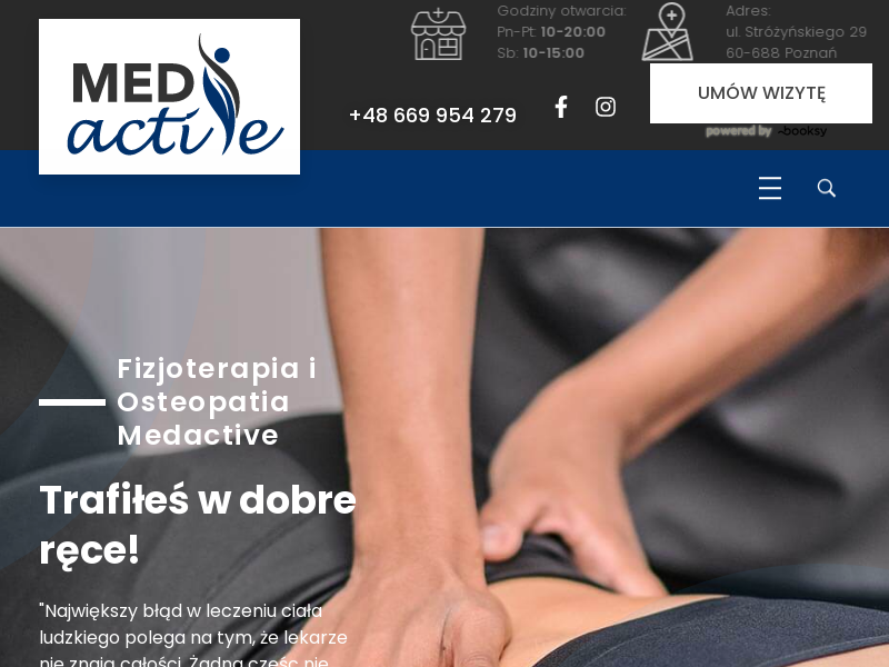 Gabinet Fizjoterapii i Osteopatii Medactive Anna Olender
