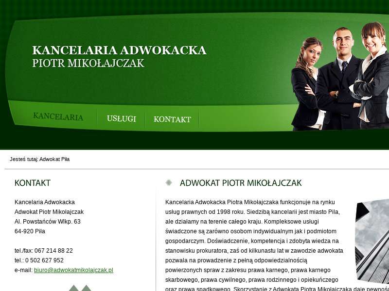 Adwokat i Prawnik Piła Piotr Mikołajczak - Kancelaria Adwokacka 